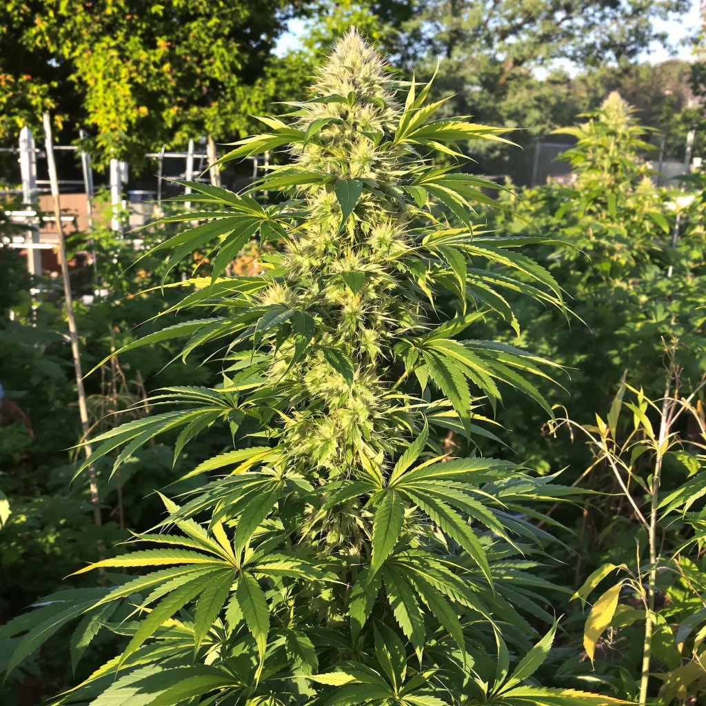 Red Congolese 10% indica / 90% sativa — fleur avec trichomes visibles