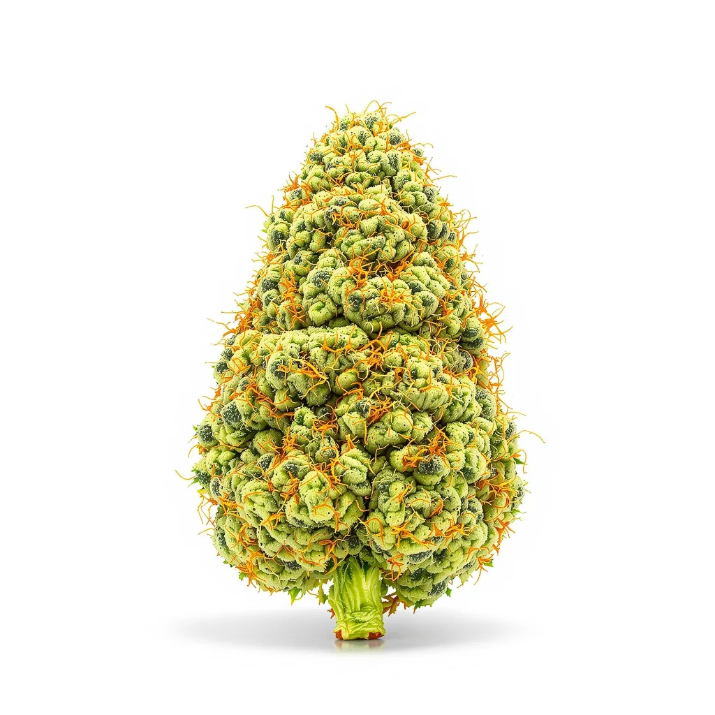 Red Congolese 10% indica / 90% sativa — fleur avec trichomes visibles