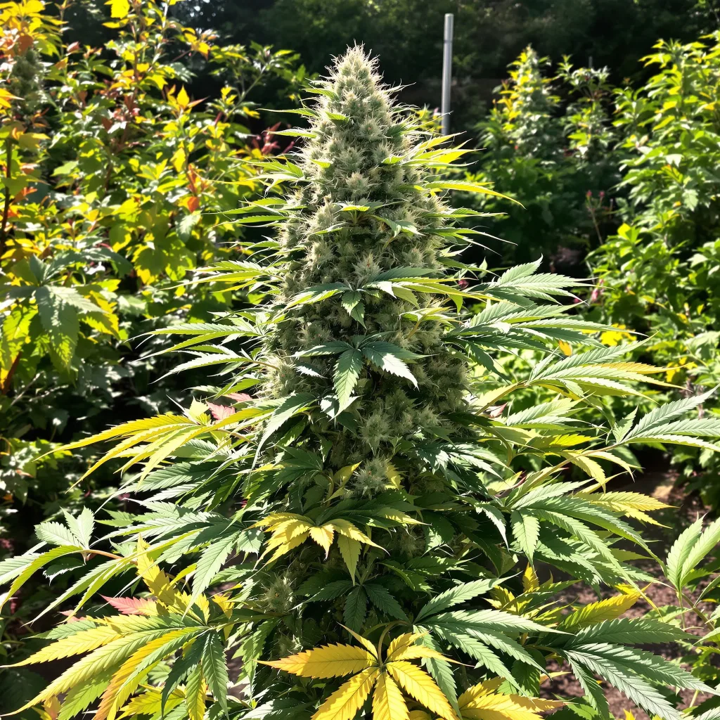 Reign Man 51% indica / 49% sativa — fleur avec trichomes visibles