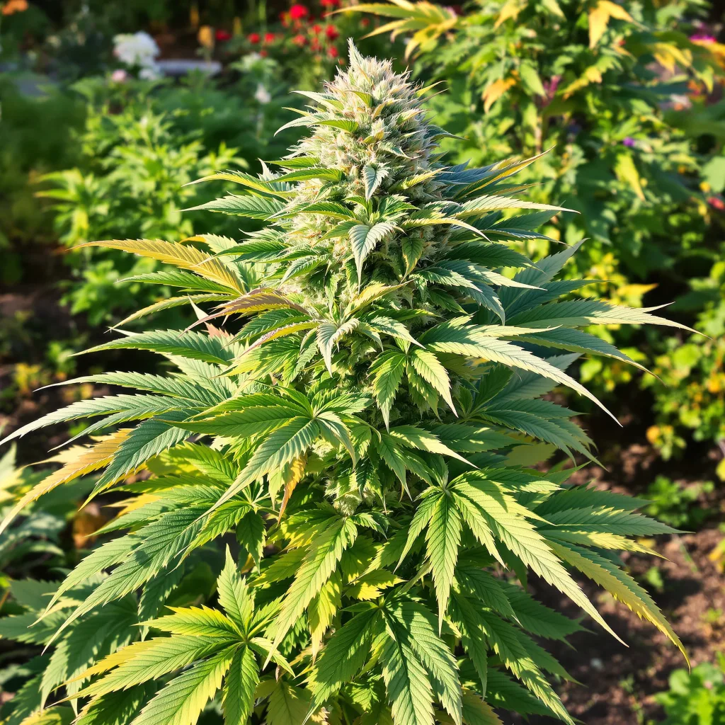 Remedy 68% indica / 32% sativa — fleur avec trichomes visibles