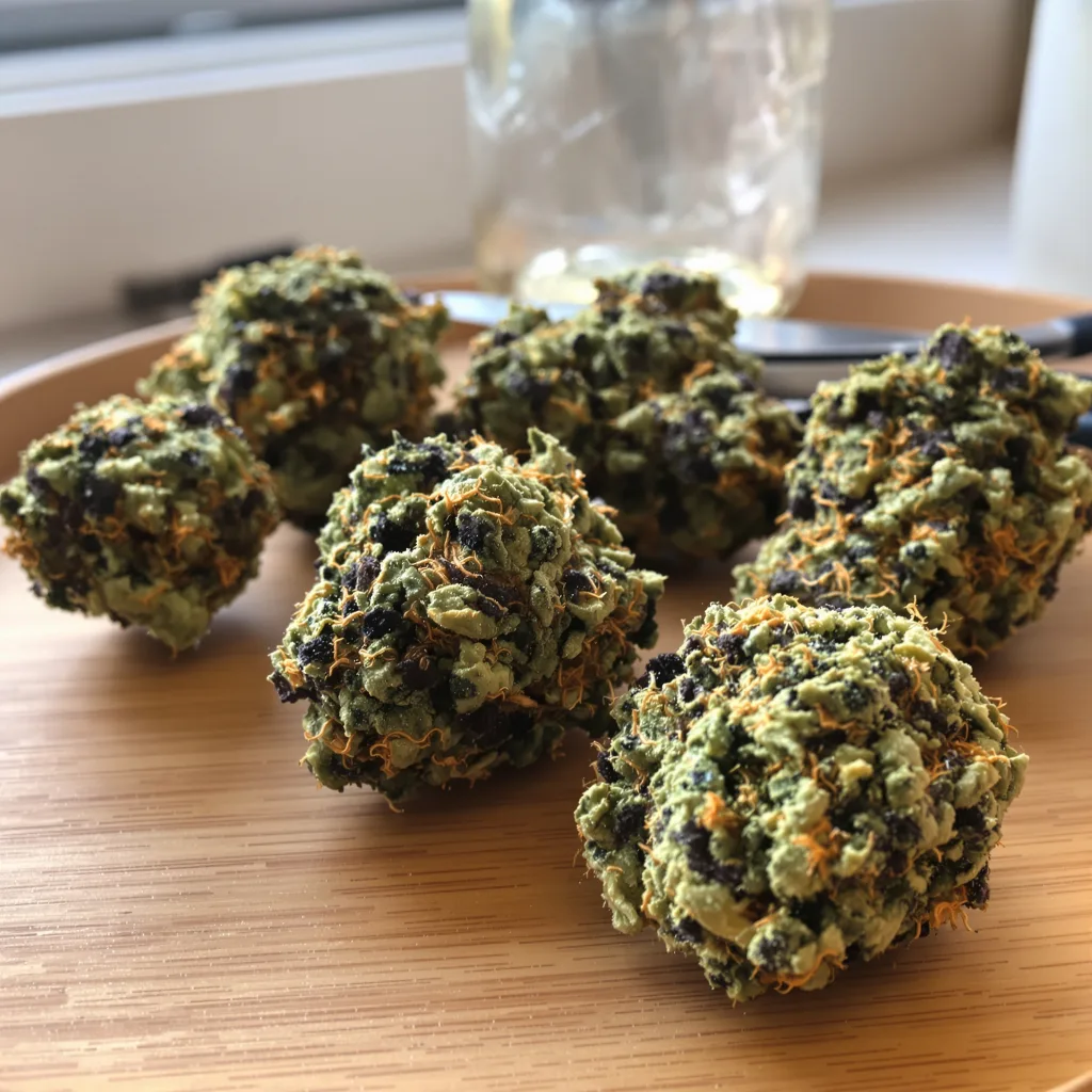 Remo Chemo 88% indica / 12% sativa — fleur avec trichomes visibles