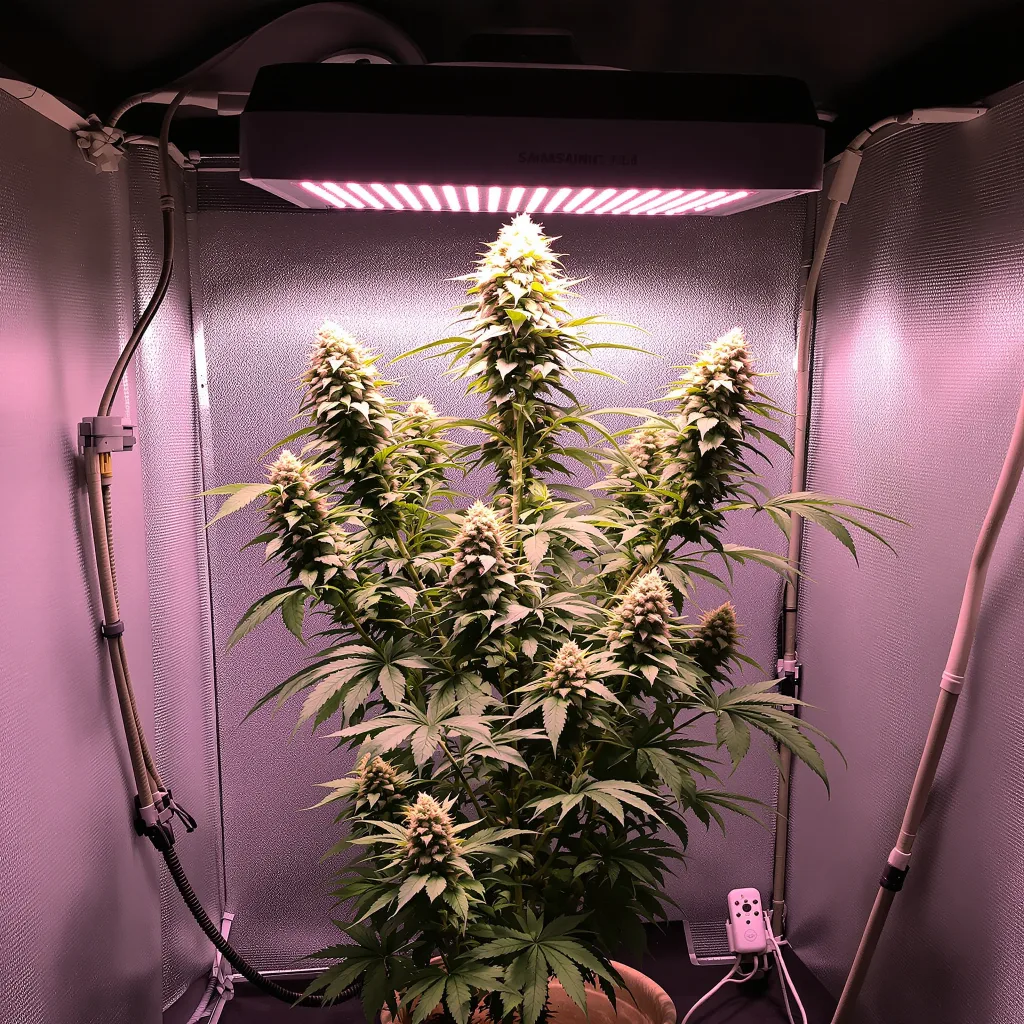 Plante de cannabis Rene Mist en floraison — 120-180 cm féminisée