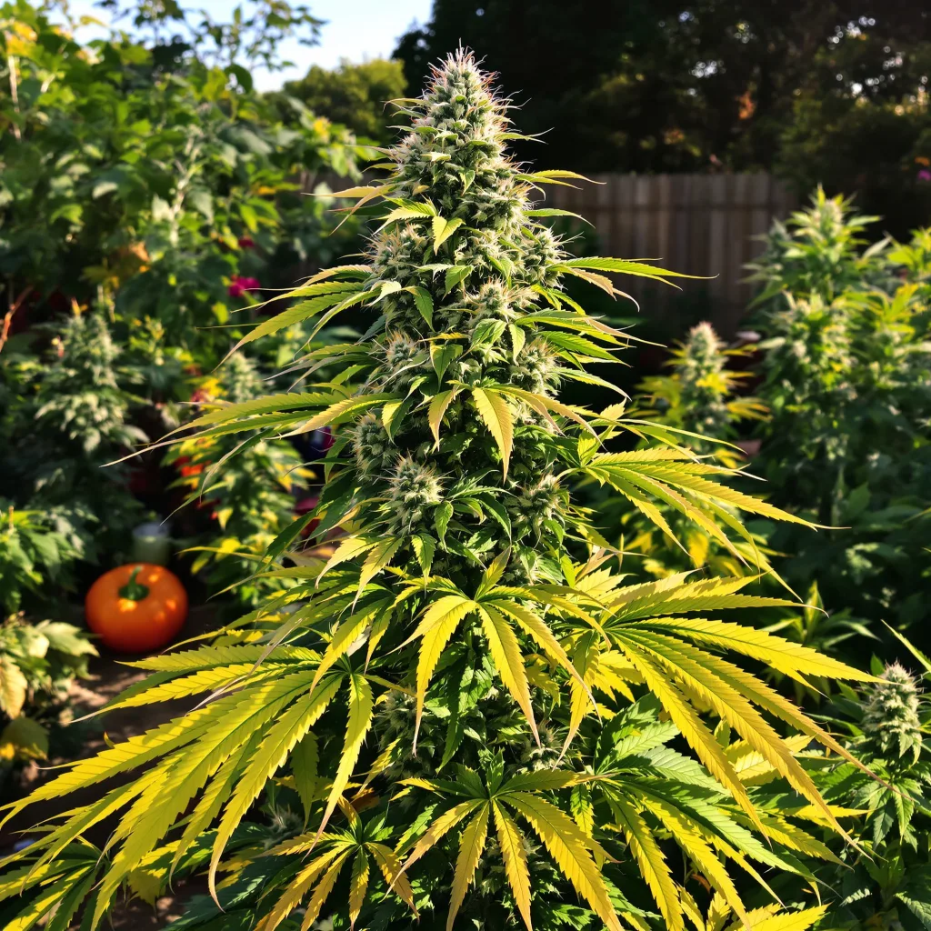 Rene Mist 41% indica / 59% sativa — fleur avec trichomes visibles