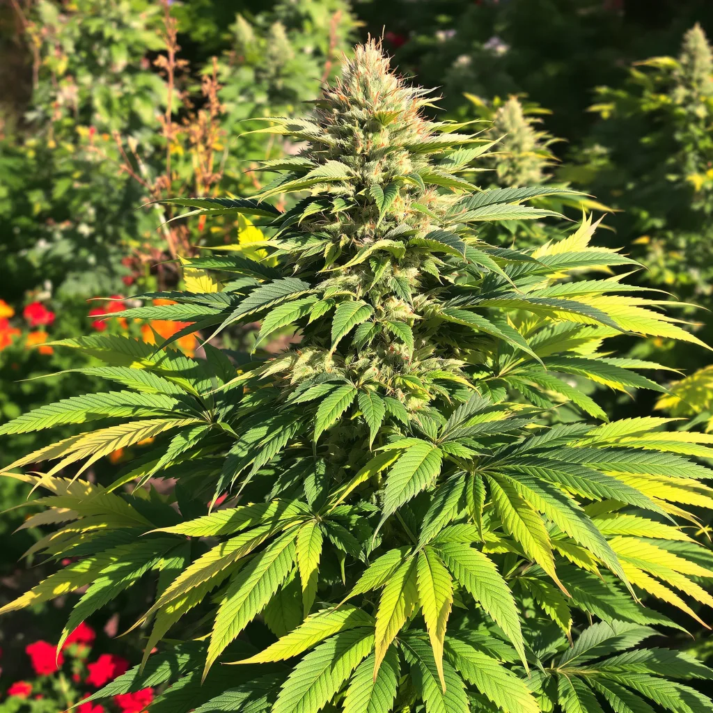 Reserve L.A.K. Federal 77% indica / 23% sativa — fleur avec trichomes visibles