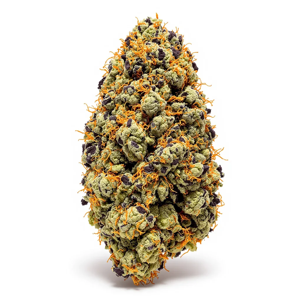 Reserve L.A.K. Federal 77% indica / 23% sativa — fleur avec trichomes visibles