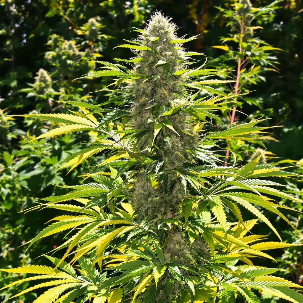 Ringos Gift CBD 50% indica / 50% sativa — fleur avec trichomes visibles