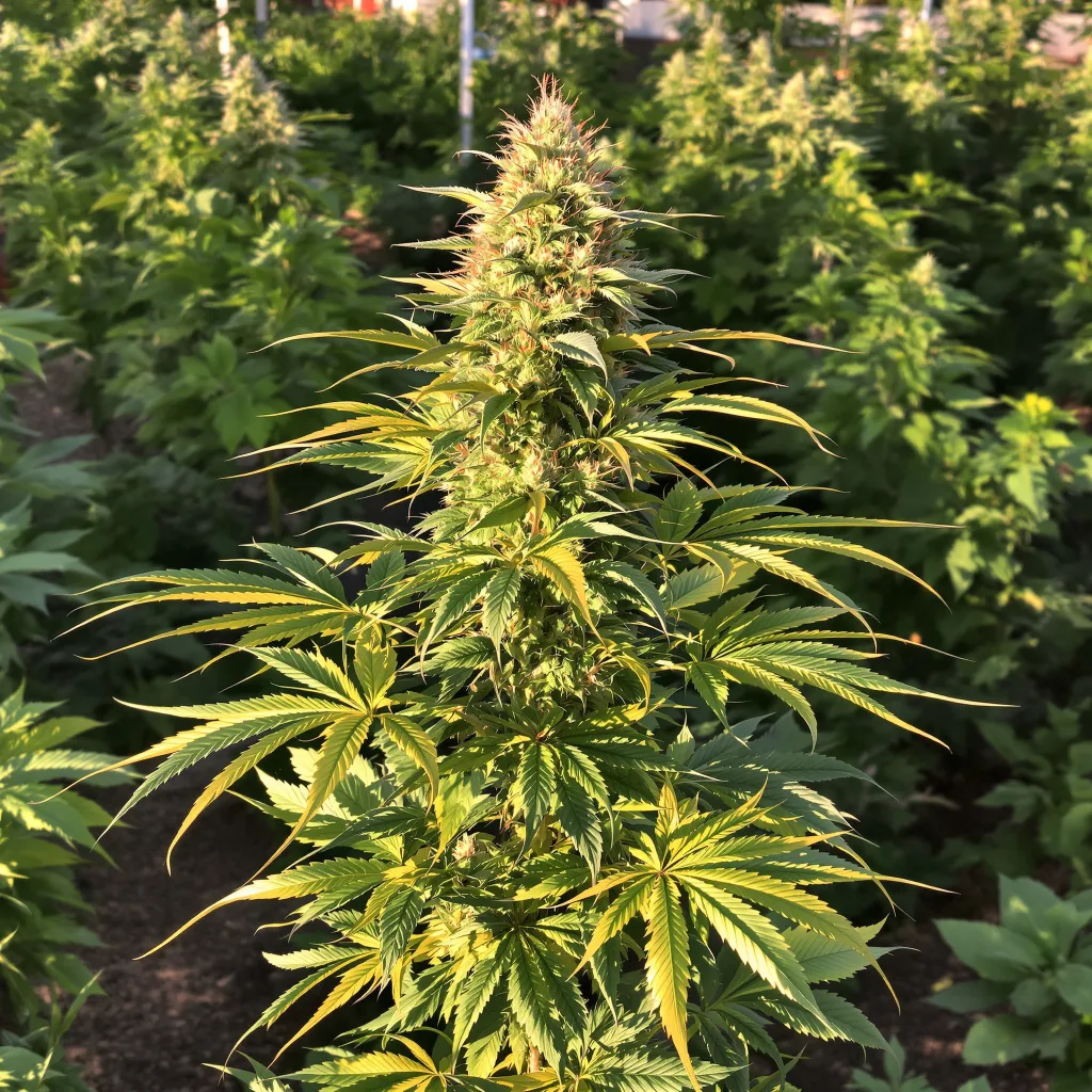 Rip City Purps 71% indica / 29% sativa — fleur avec trichomes visibles