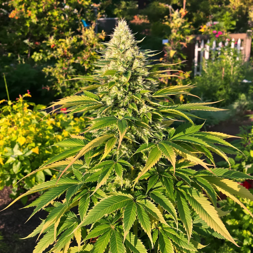 Rockbud 77% indica / 23% sativa — fleur avec trichomes visibles