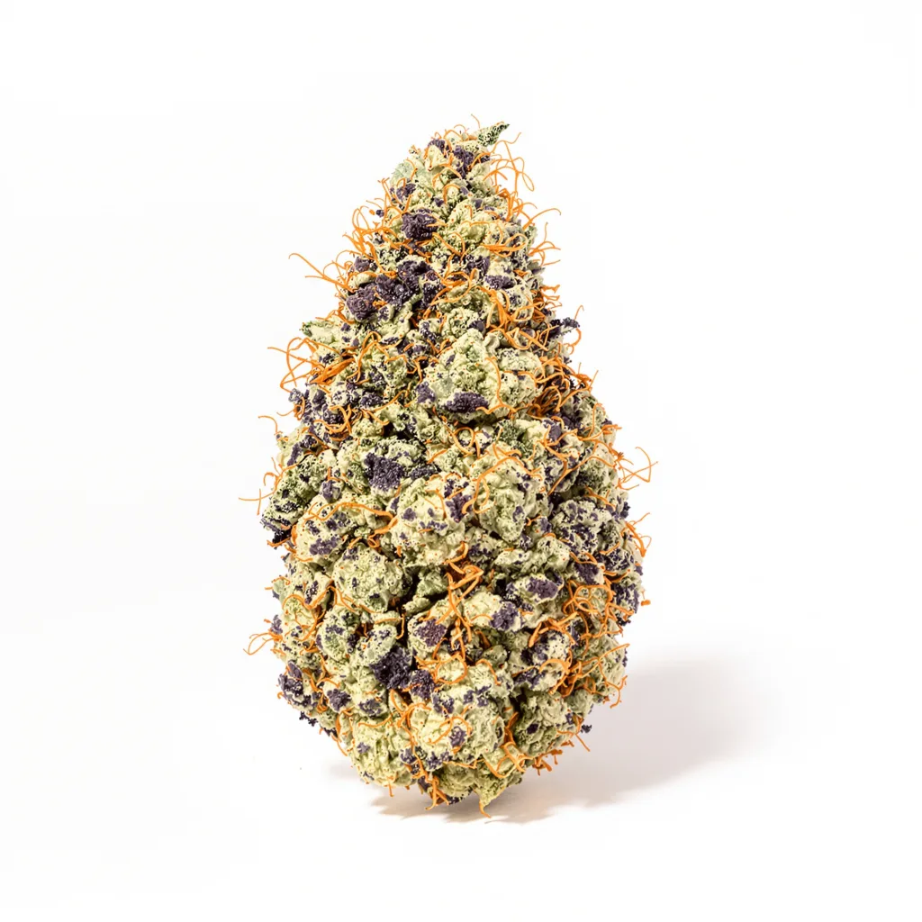 Rockstar Kush 88% indica / 12% sativa — fleur avec trichomes visibles