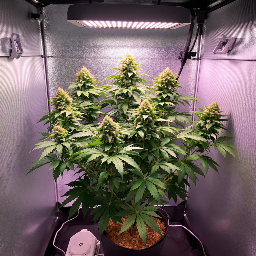 Plante de cannabis Rose Bud en floraison — 90-130 cm féminisée