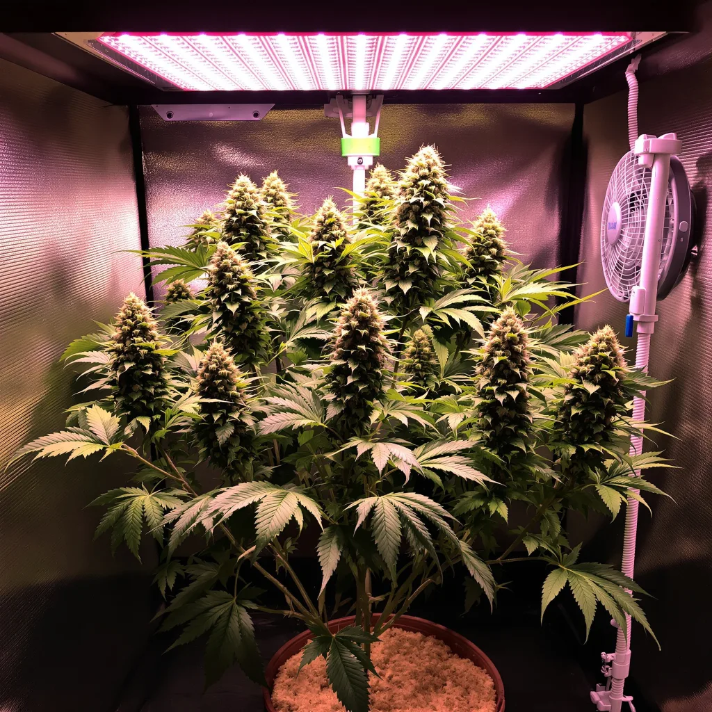 Plante de cannabis Royal Cheese en floraison — 60-100 cm autofloraison