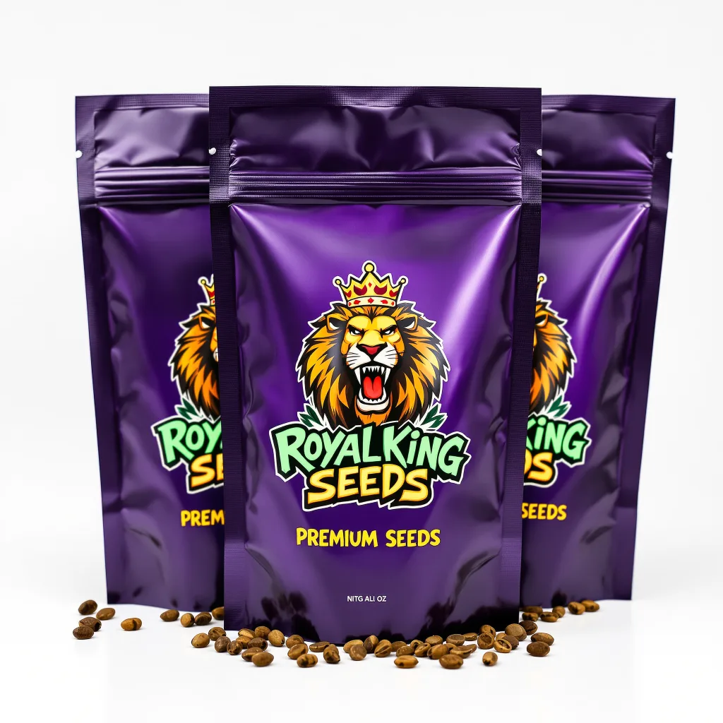 Royal Gorilla 51% indica / 49% sativa — fleur avec trichomes visibles