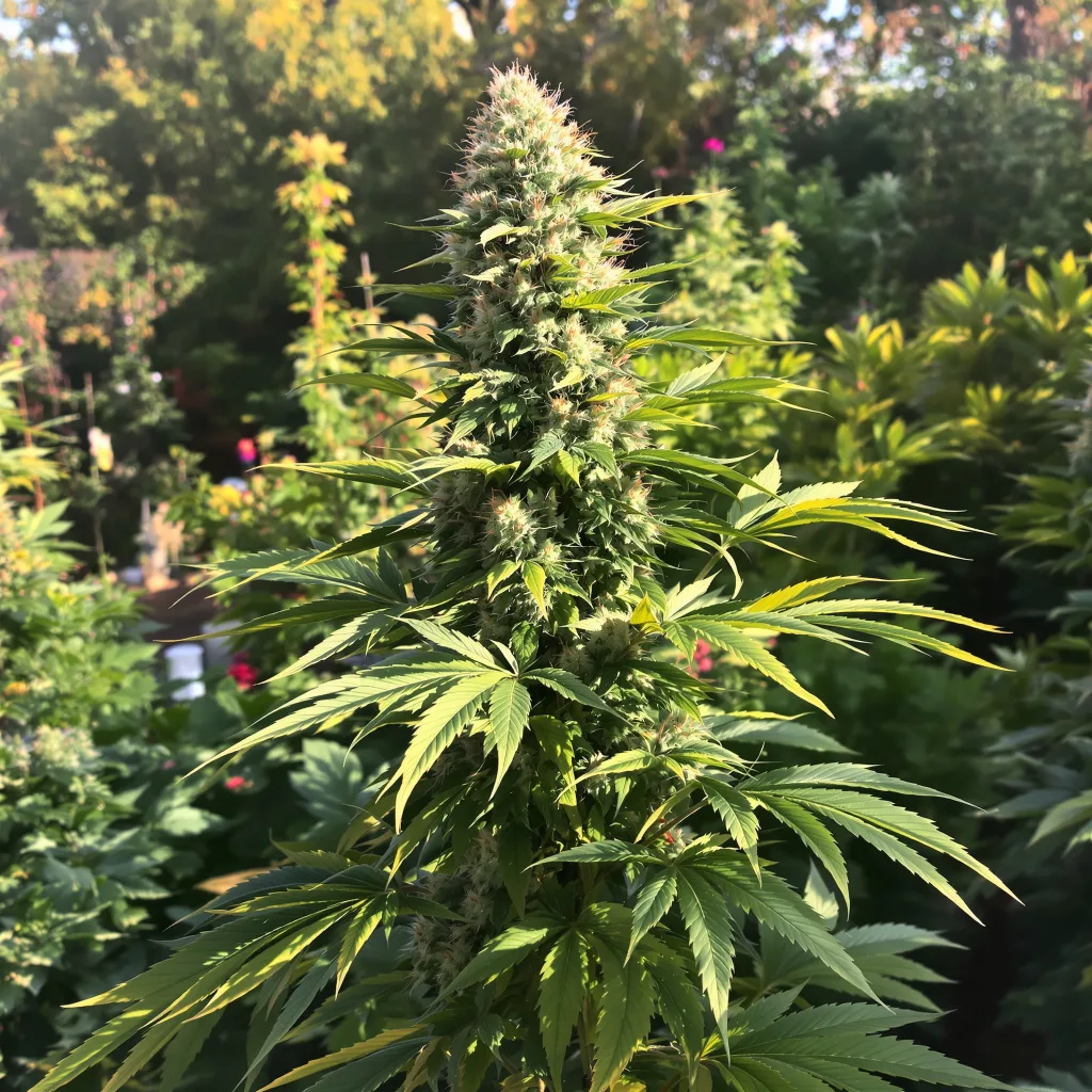 Royal Gorilla 51% indica / 49% sativa — fleur avec trichomes visibles