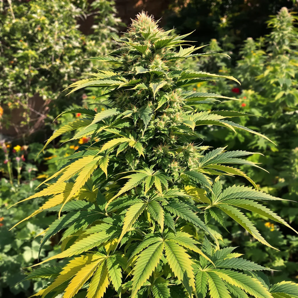 Rug Burn OG 68% indica / 32% sativa — fleur avec trichomes visibles