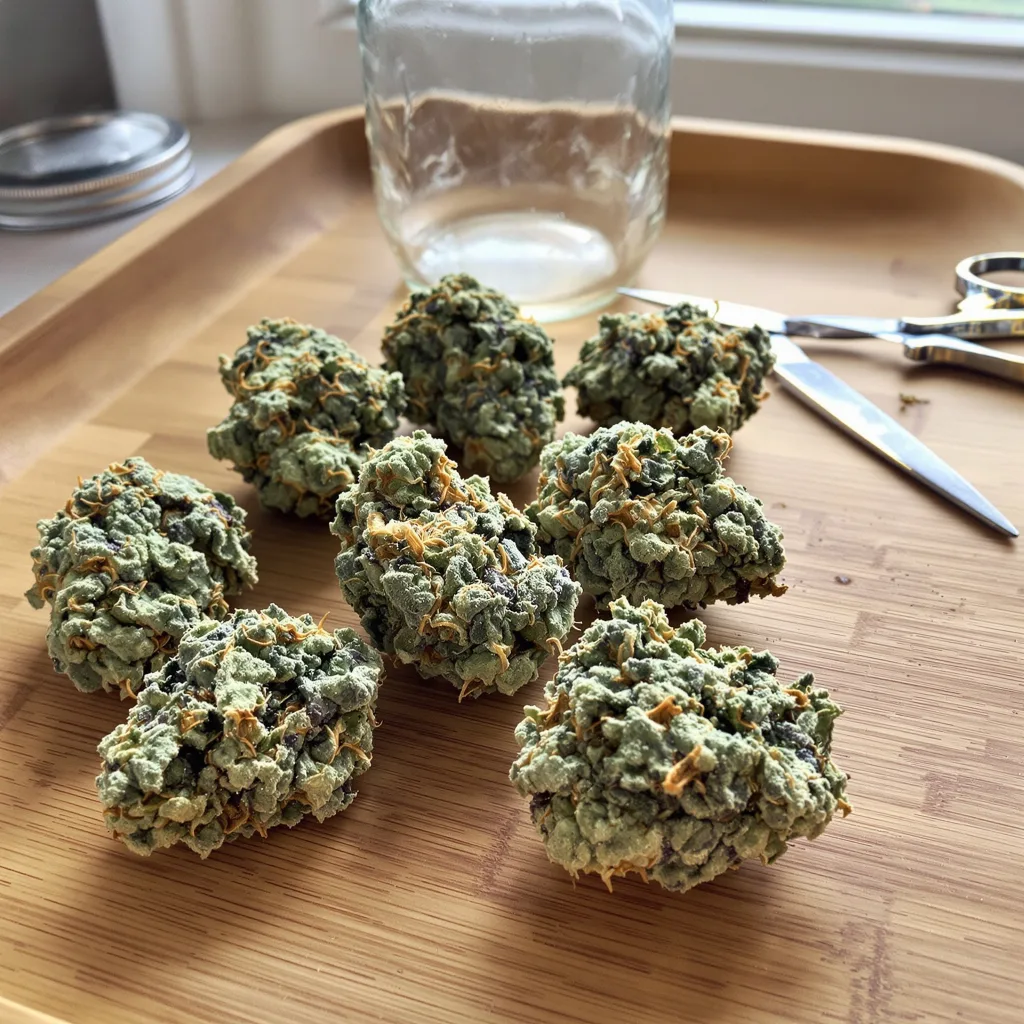 Runtz 40% indica / 60% sativa — fleur avec trichomes visibles