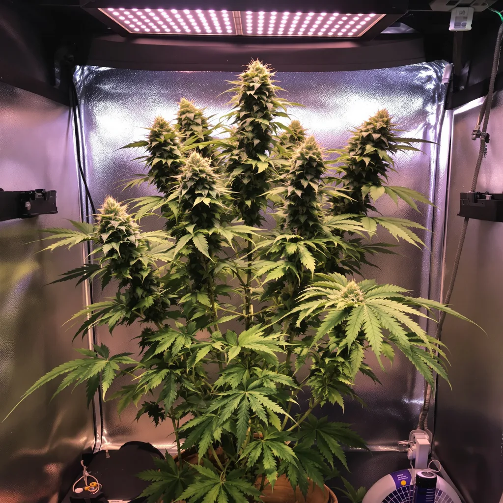 Plante de cannabis Russian Assassin en floraison — 120-180 cm féminisée