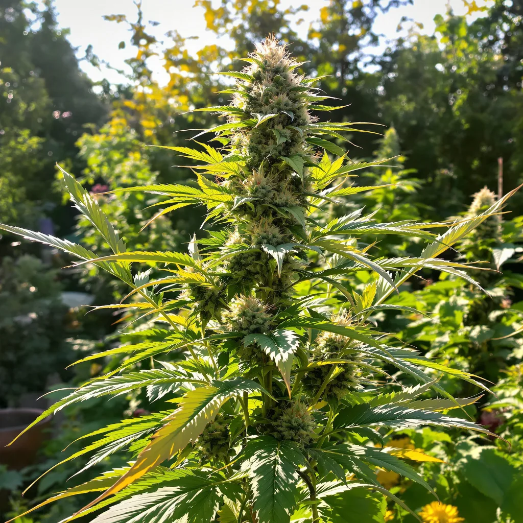 Sangria 63% indica / 37% sativa — fleur avec trichomes visibles