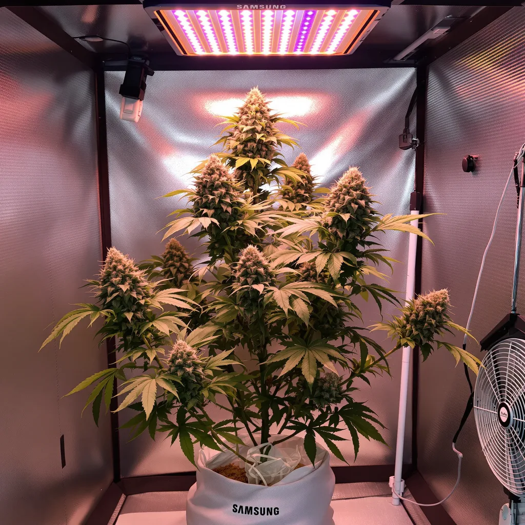 Plante de cannabis Scooby Snacks en floraison — 120-180 cm féminisée
