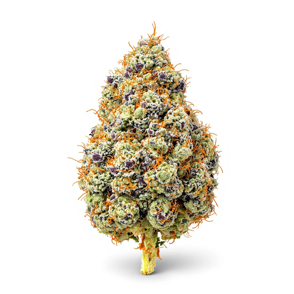 Scooby Snacks 60% indica / 40% sativa — fleur avec trichomes visibles