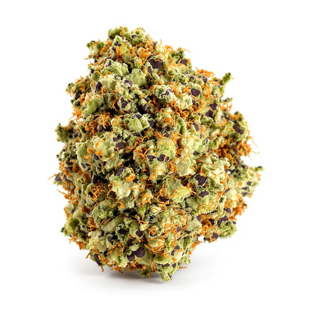 Sensi Skunk 74% indica / 26% sativa — fleur avec trichomes visibles