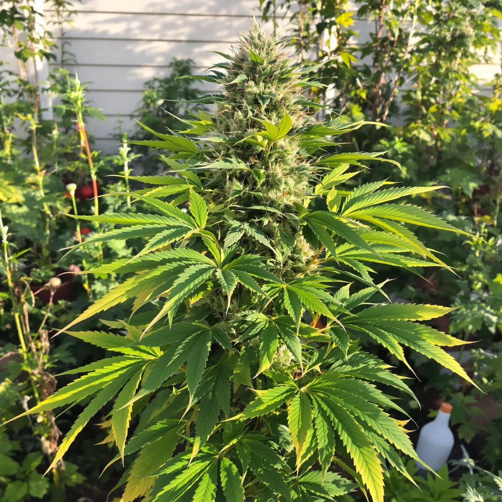 Shark Shock 80% indica / 20% sativa — fleur avec trichomes visibles