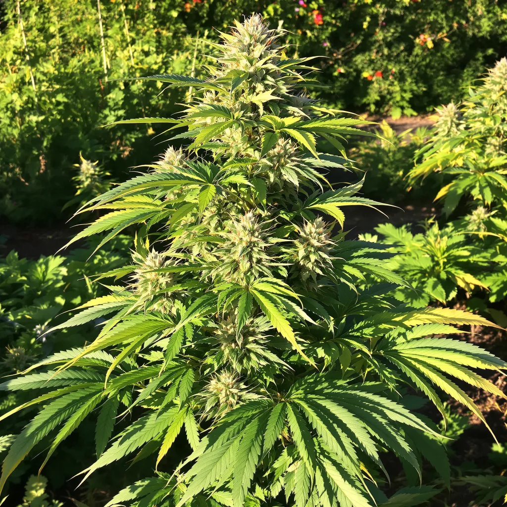 Shishkaberry 80% indica / 20% sativa — fleur avec trichomes visibles