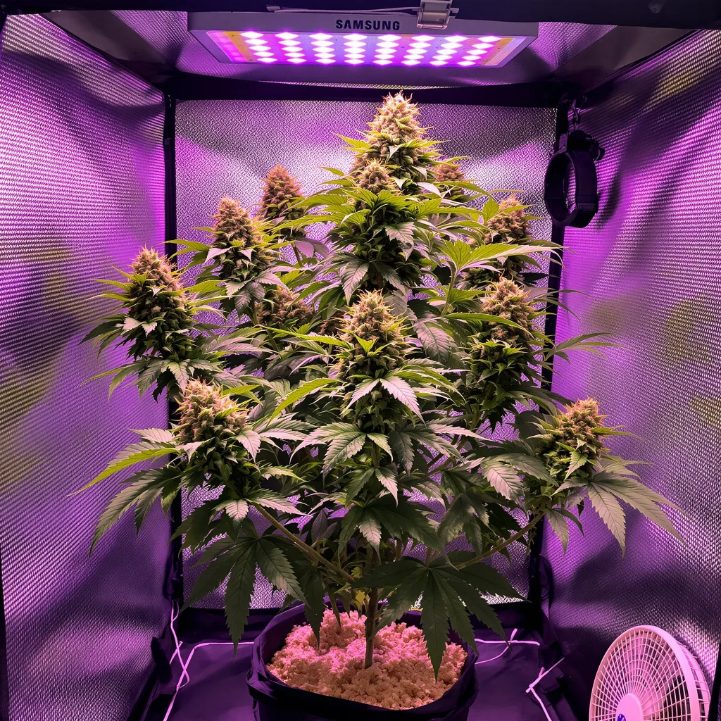 Plante de cannabis Shiva Skunk en floraison — 90-130 cm féminisée
