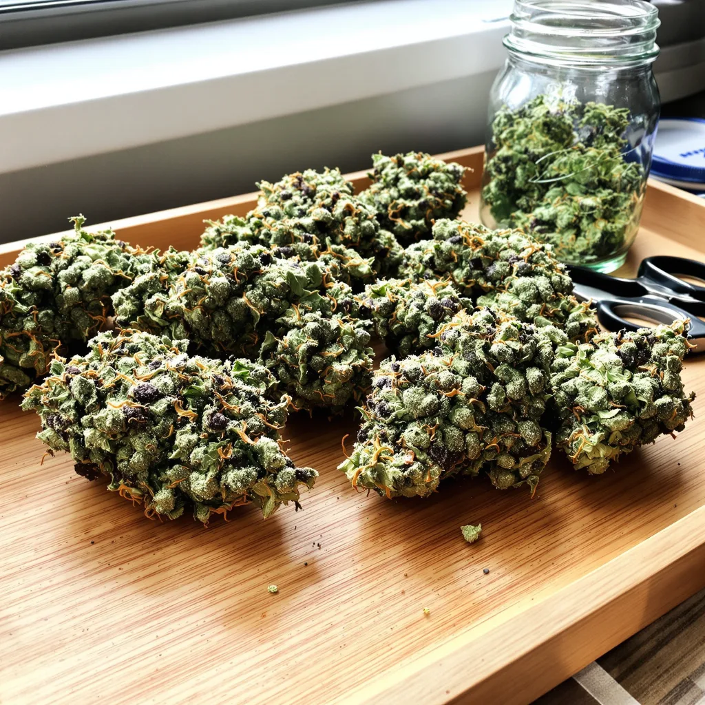 Sierra Mist 39% indica / 61% sativa — fleur avec trichomes visibles