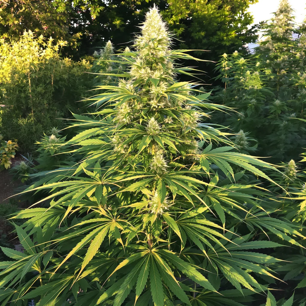 Silver Haze 10% indica / 90% sativa — fleur avec trichomes visibles