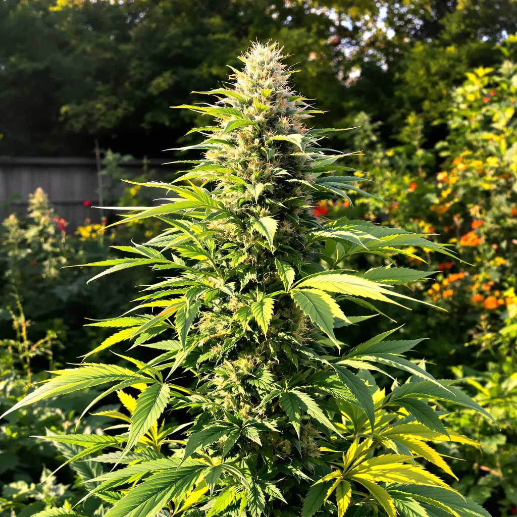 Silver Kush 25% indica / 65% sativa — fleur avec trichomes visibles