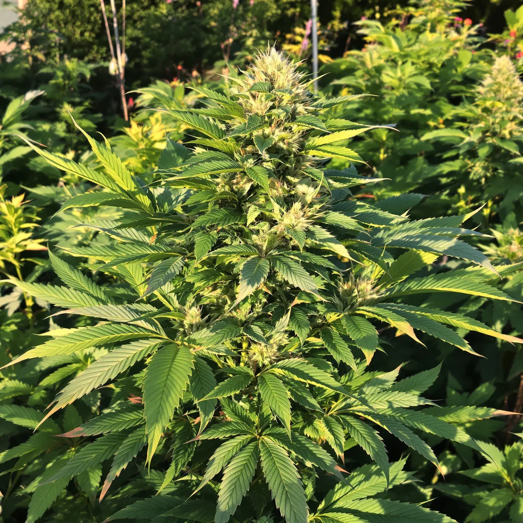 Silverback Gorilla 74% indica / 26% sativa — fleur avec trichomes visibles