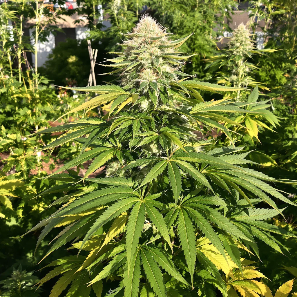 Silverback Gorilla 74% indica / 26% sativa — fleur avec trichomes visibles