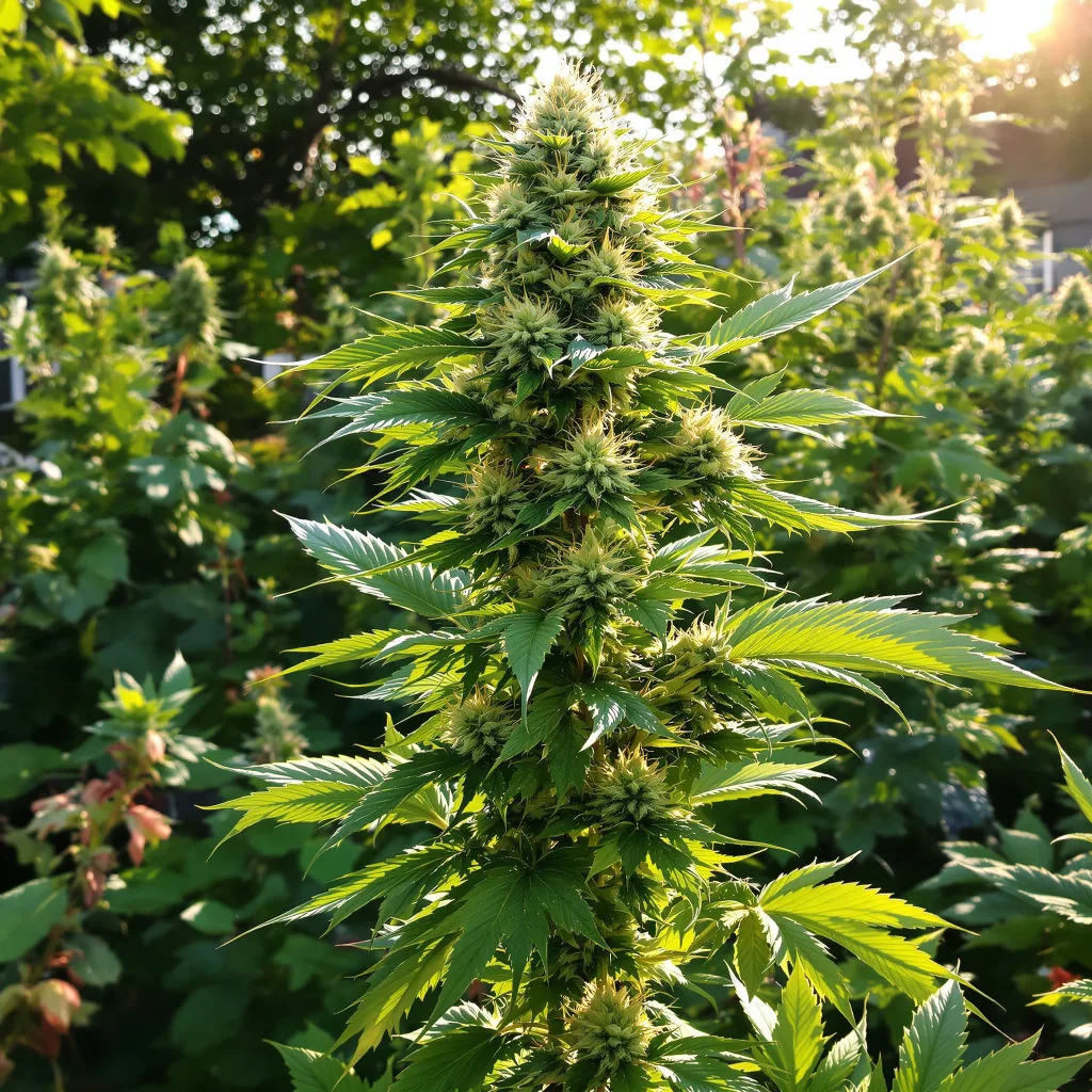 Silverfalls Kush 40% indica / 60% sativa — fleur avec trichomes visibles