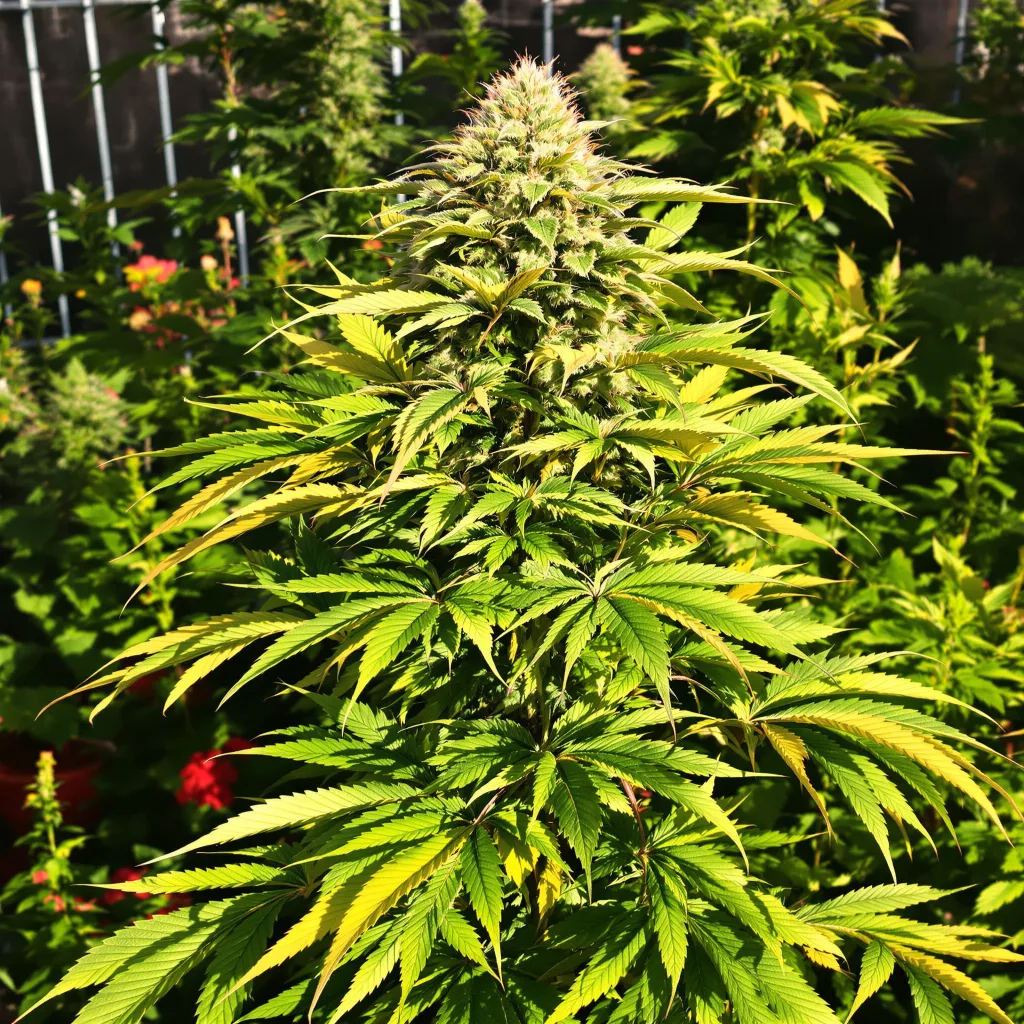 Sirius Black 83% indica / 17% sativa — fleur avec trichomes visibles