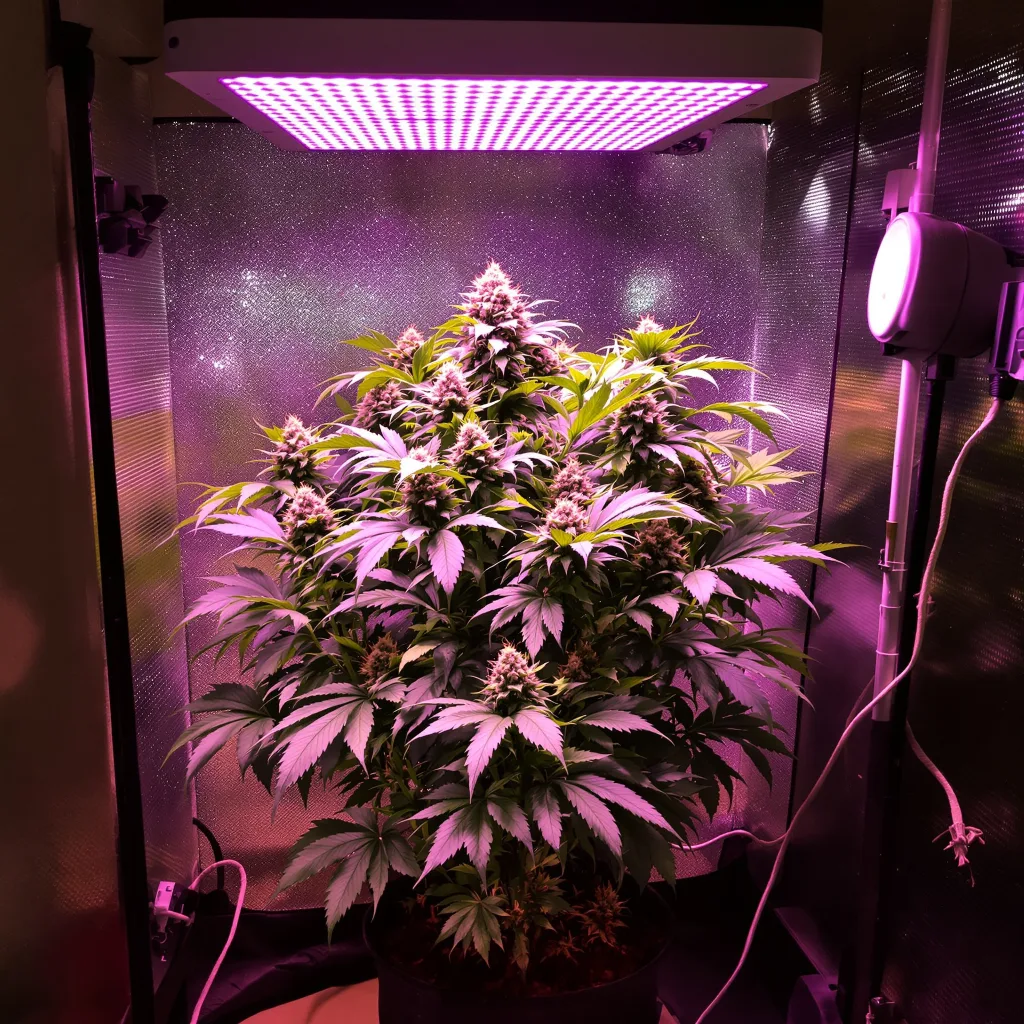 Plante de cannabis Skunky Afro en floraison — 90-130 cm féminisée