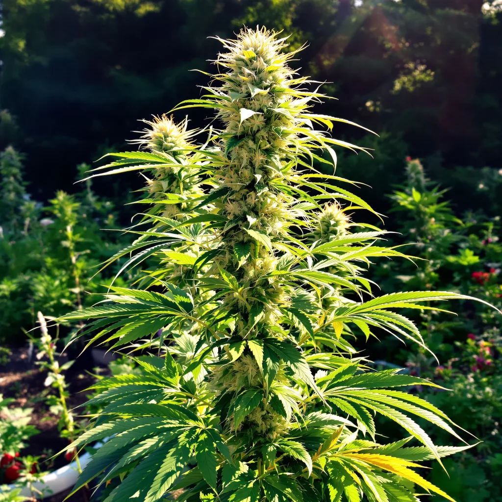 Skunky Jack 8% indica / 92% sativa — fleur avec trichomes visibles