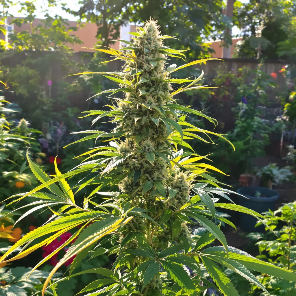 Smelliot 47% indica / 53% sativa — fleur avec trichomes visibles
