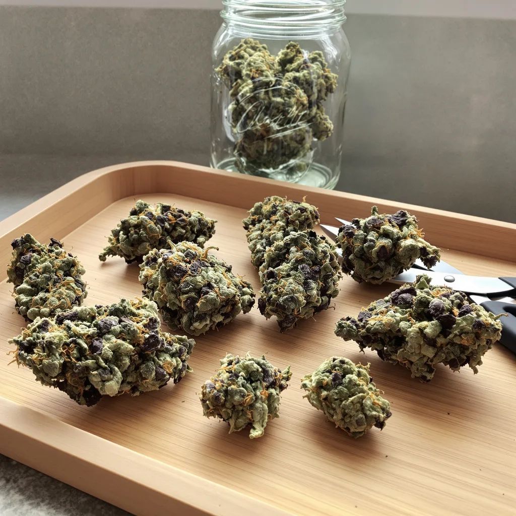 Snoop Dogg OG 75% indica / 25% sativa — fleur avec trichomes visibles