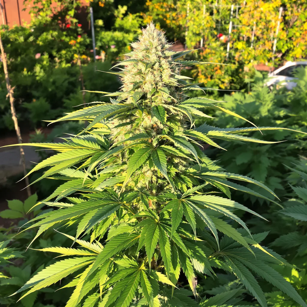 Snoop Dogg OG 75% indica / 25% sativa — fleur avec trichomes visibles