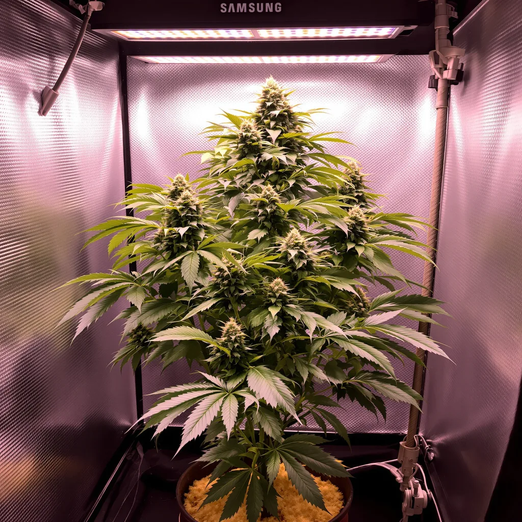 Plante de cannabis Snow Monster en floraison — 90-130 cm féminisée
