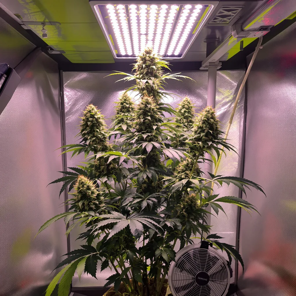 Plante de cannabis Snowcap Dream en floraison — 120-180 cm féminisée