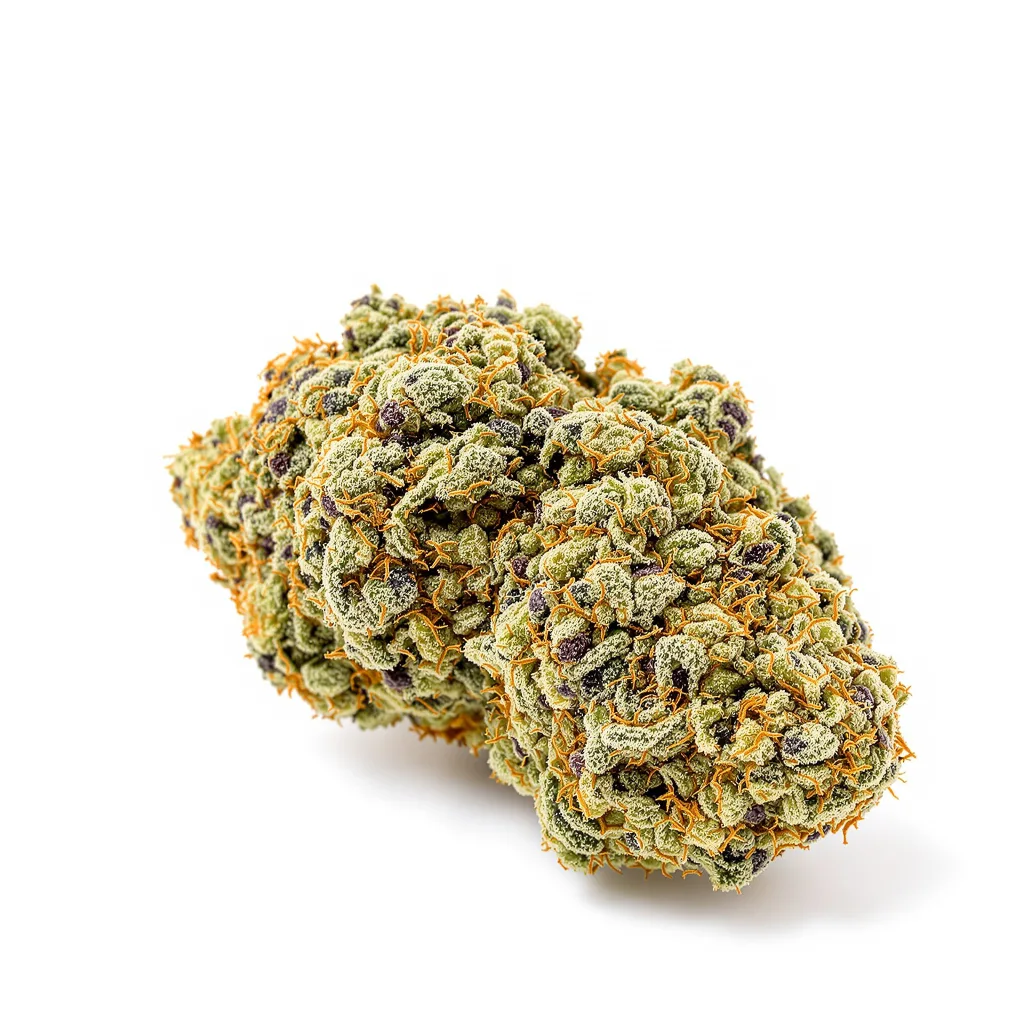 Snowcap Dream 46% indica / 54% sativa — fleur avec trichomes visibles