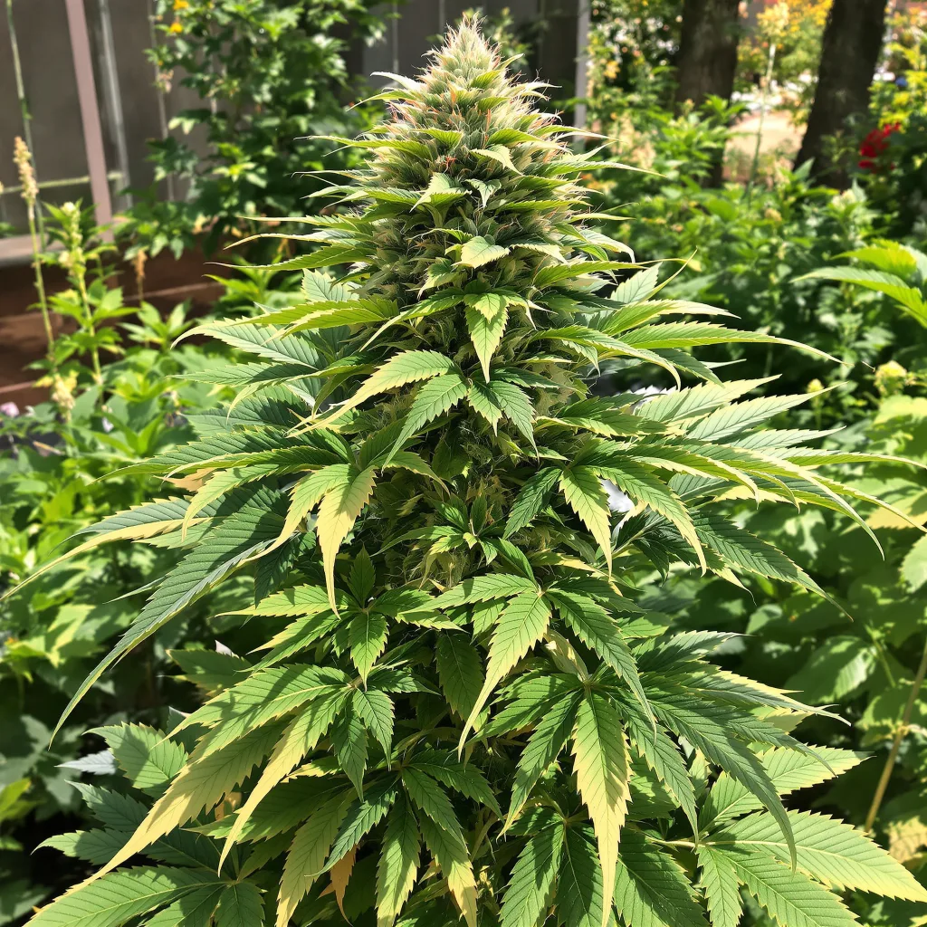 Somango 75% indica / 25% sativa — fleur avec trichomes visibles