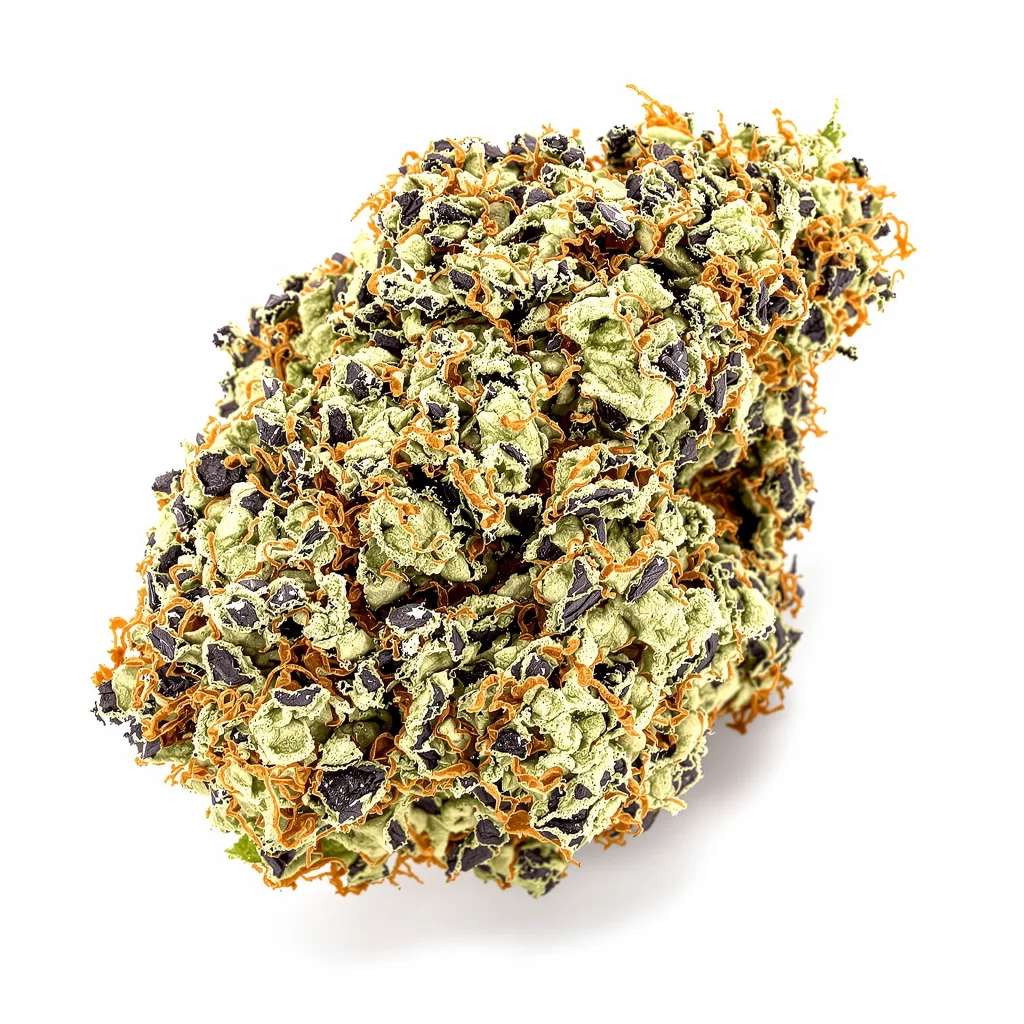 Somango 75% indica / 25% sativa — fleur avec trichomes visibles
