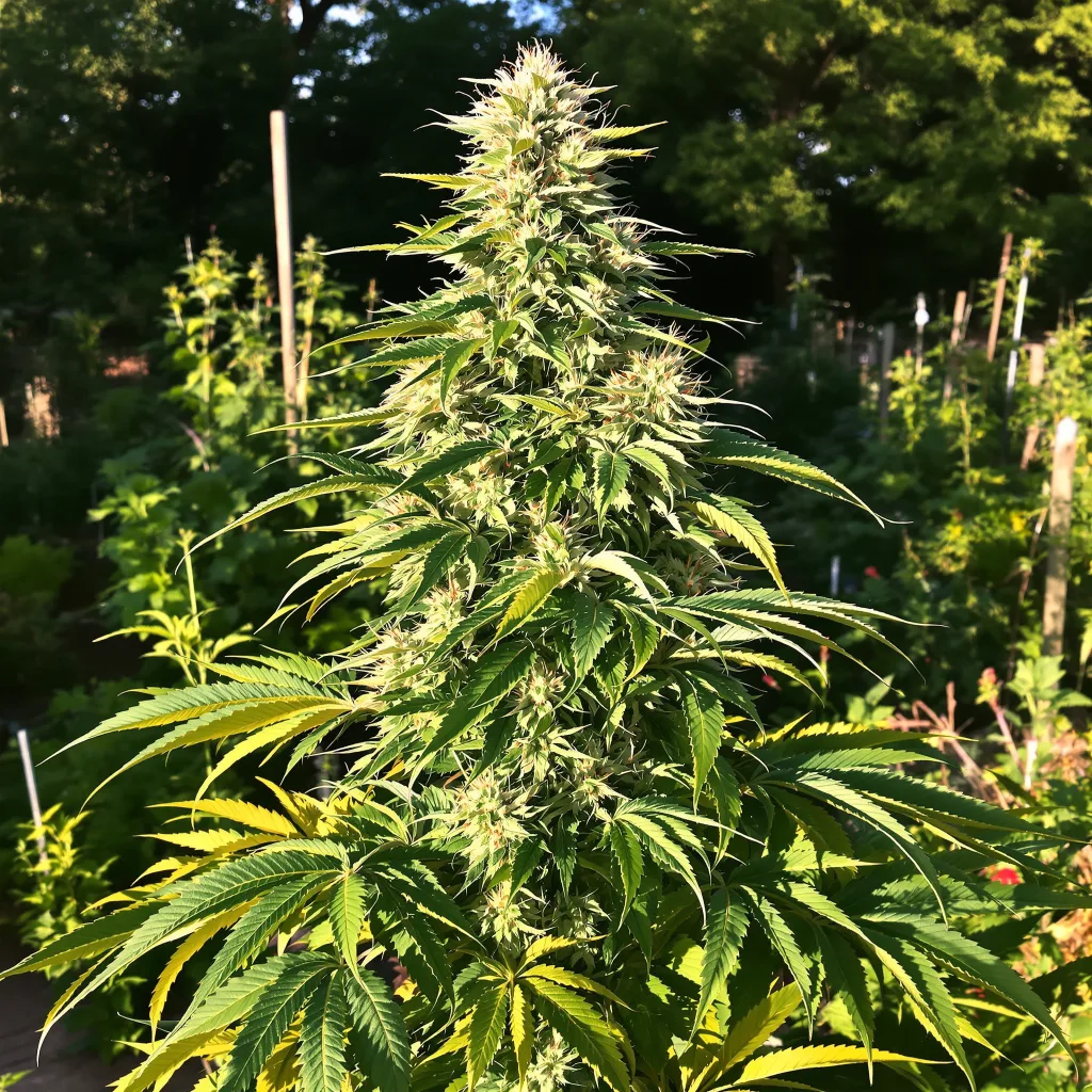 Sour Ape 59% indica / 41% sativa — fleur avec trichomes visibles