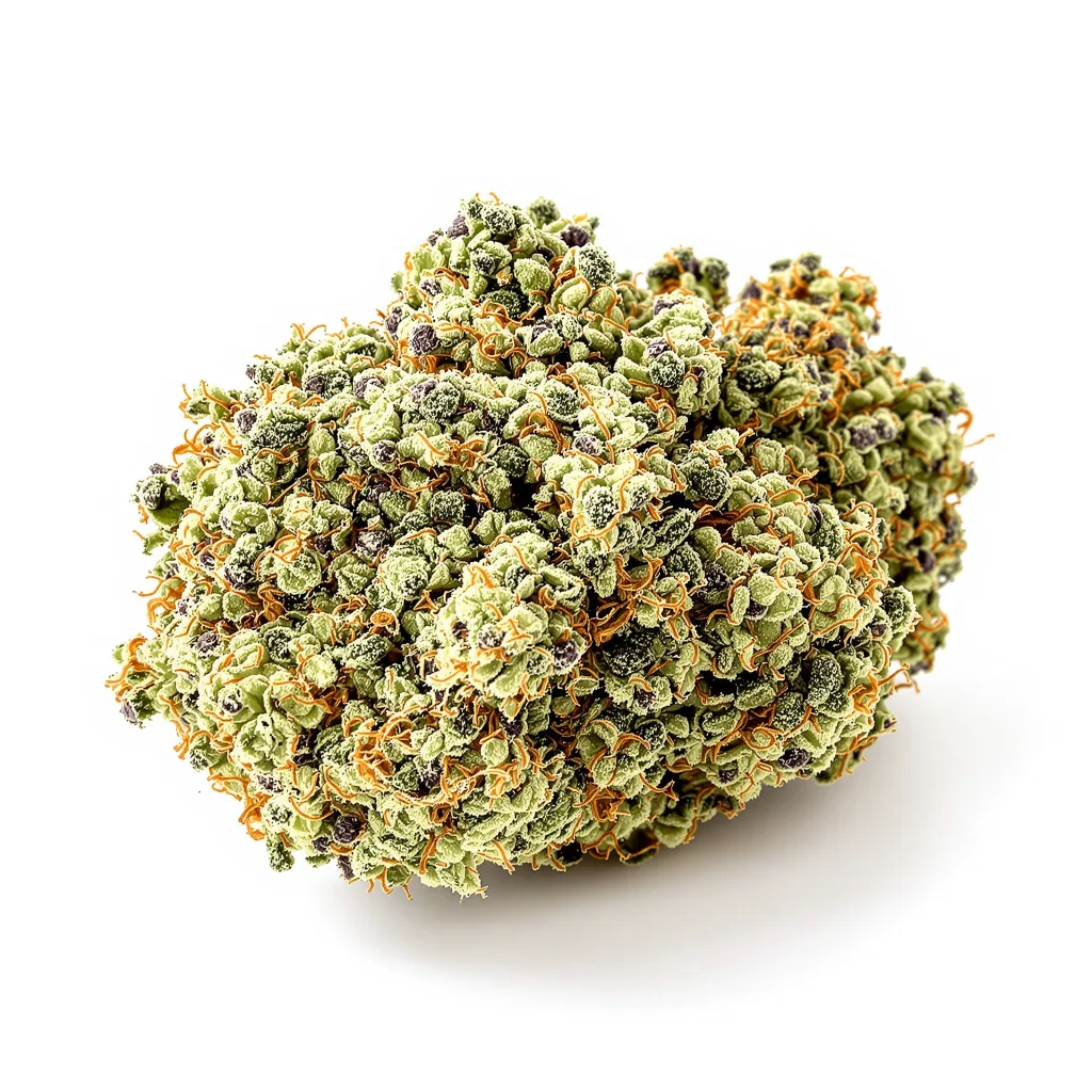 Sour Ape 59% indica / 41% sativa — fleur avec trichomes visibles