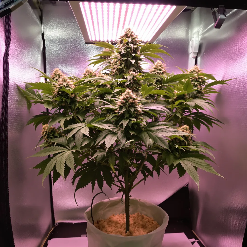 Plante de cannabis Sour Apple en floraison — 90-130 cm féminisée