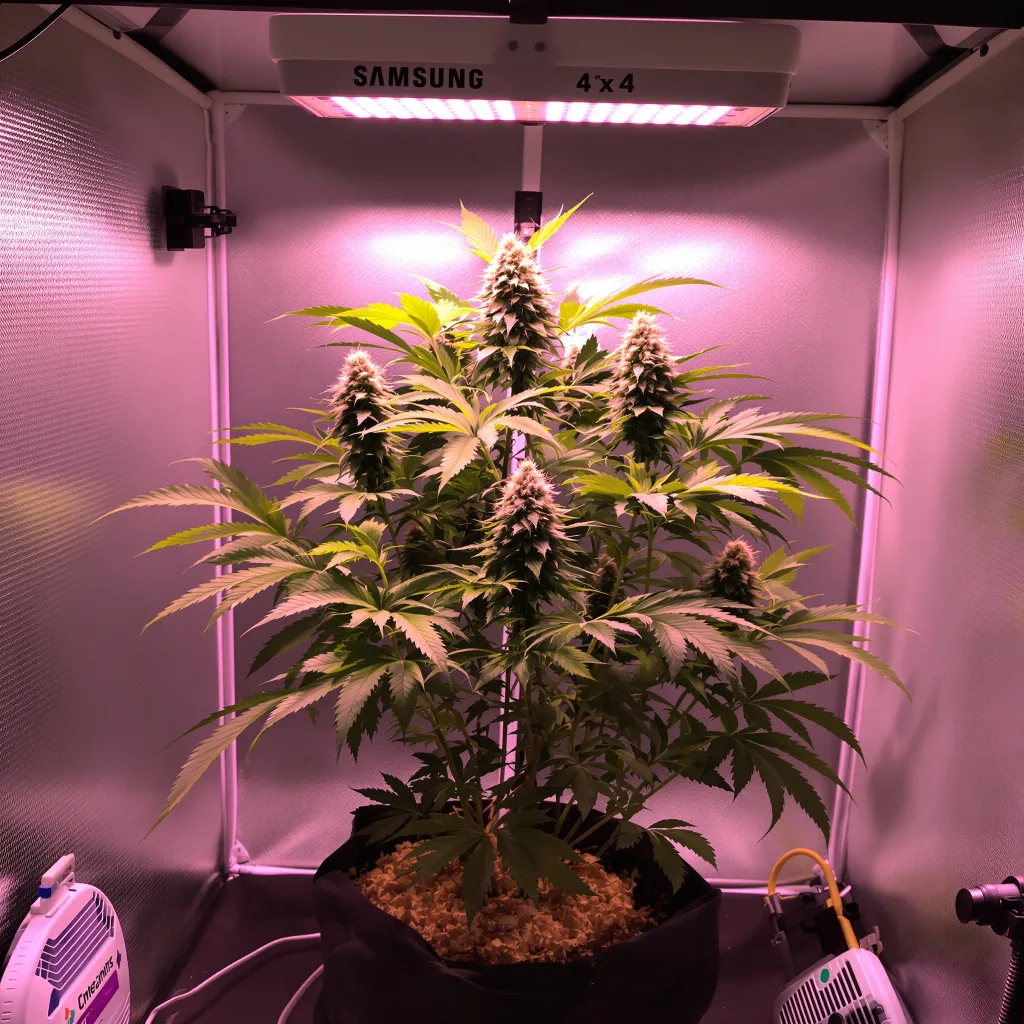 Plante de cannabis Sour Bubble en floraison — 60-100 cm autofloraison