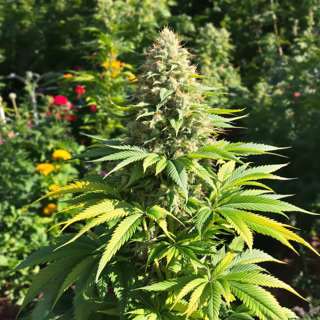 Sour Cheese 88% indica / 12% sativa — fleur avec trichomes visibles