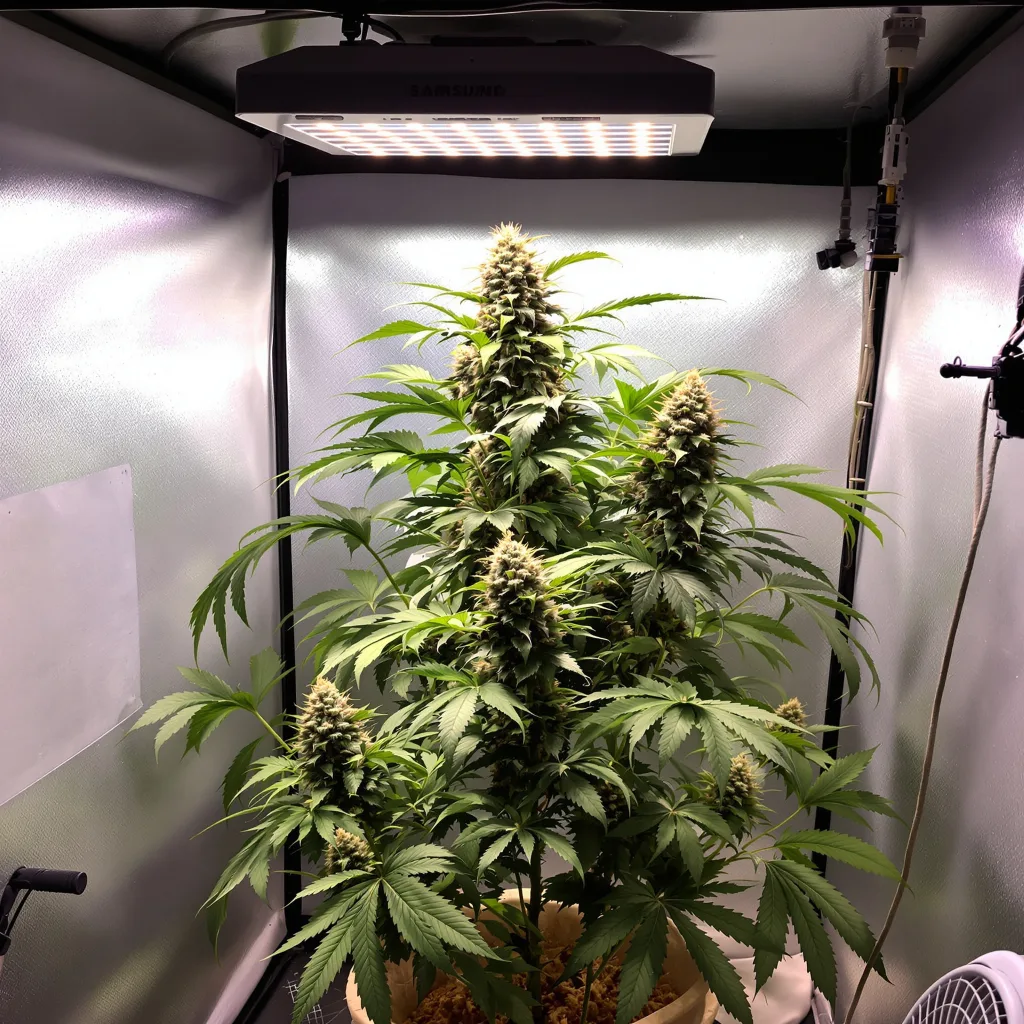 Plante de cannabis Sour Cheese en floraison — 90-130 cm féminisée